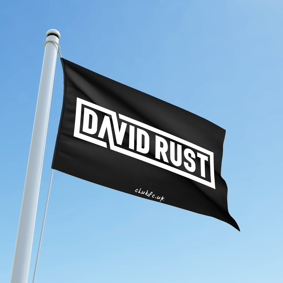 RUST ATHLETIC FLAG (WHITE)