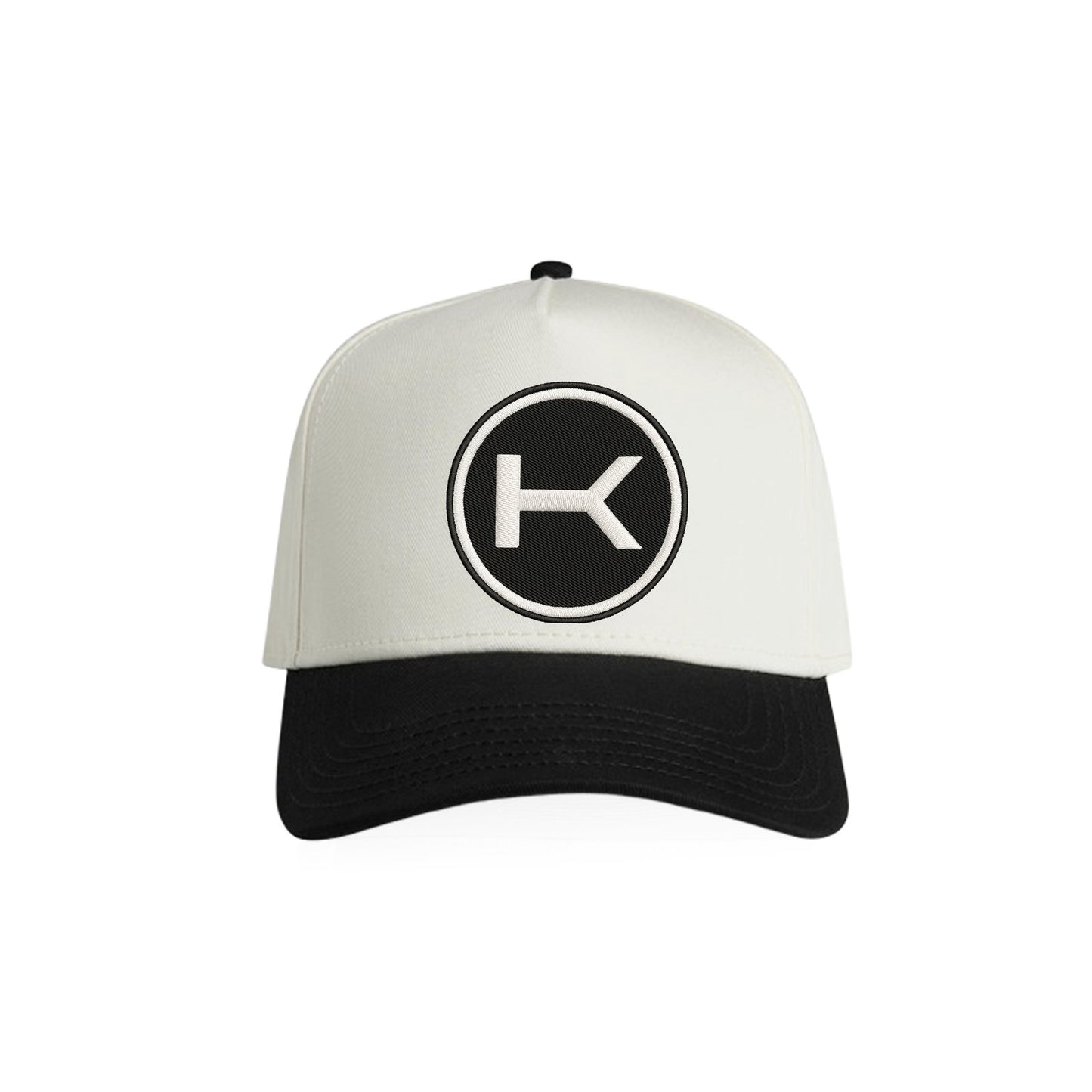 Kearnage Embroidered 'K' Duo Tone Frame Cap (off white/black)