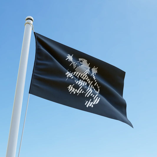 GATECRASHER BLACK AND WHITE FLAG