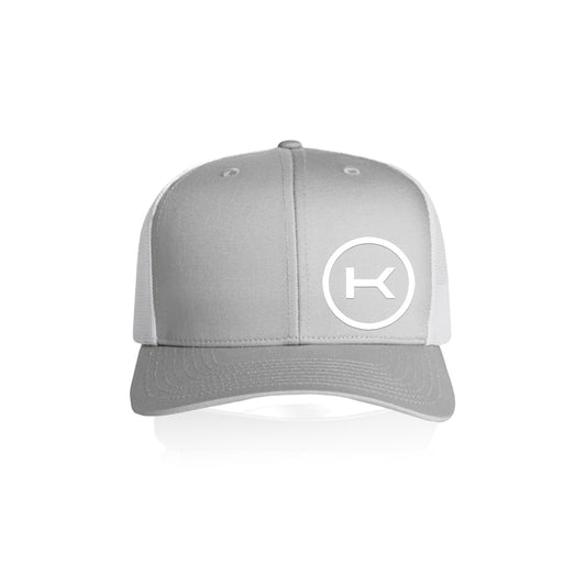 Kearnage 'K' Trucker Duo Tone Cap (white/grey)