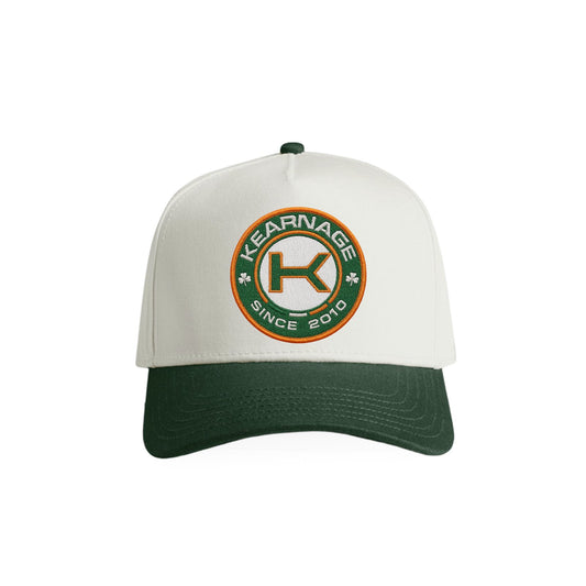 FC Kearnage Internationale Embroidered Duo Tone Frame Cap (off white/forest)