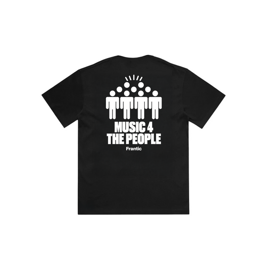 FRANTIC MUSIC FOR THE PEOPLE REAR PRINT TEE