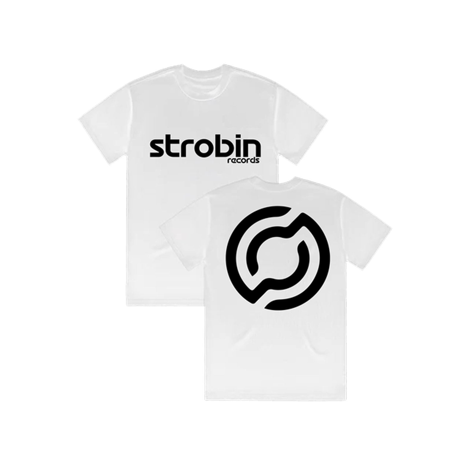Strobin Records - Big Strobe Tee (White) – CLUB FC